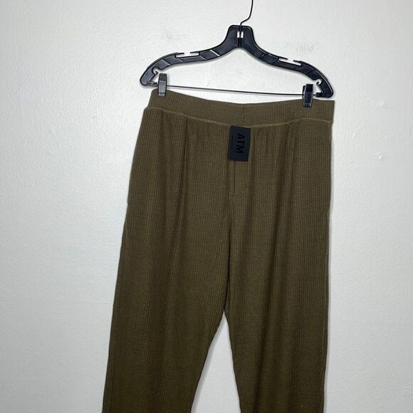 ATM Anthony Thomas Melillo Waffle Knit Lounge Pants & Thermal Knit T-Shirt XXL - Picture 11 of 16